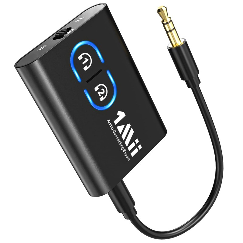 Transmitator receptor pentru TV, Bluetooth 5.2, reincarcabil, AUX 3.5 mm, Dual Link, HD Audio - imagine 8